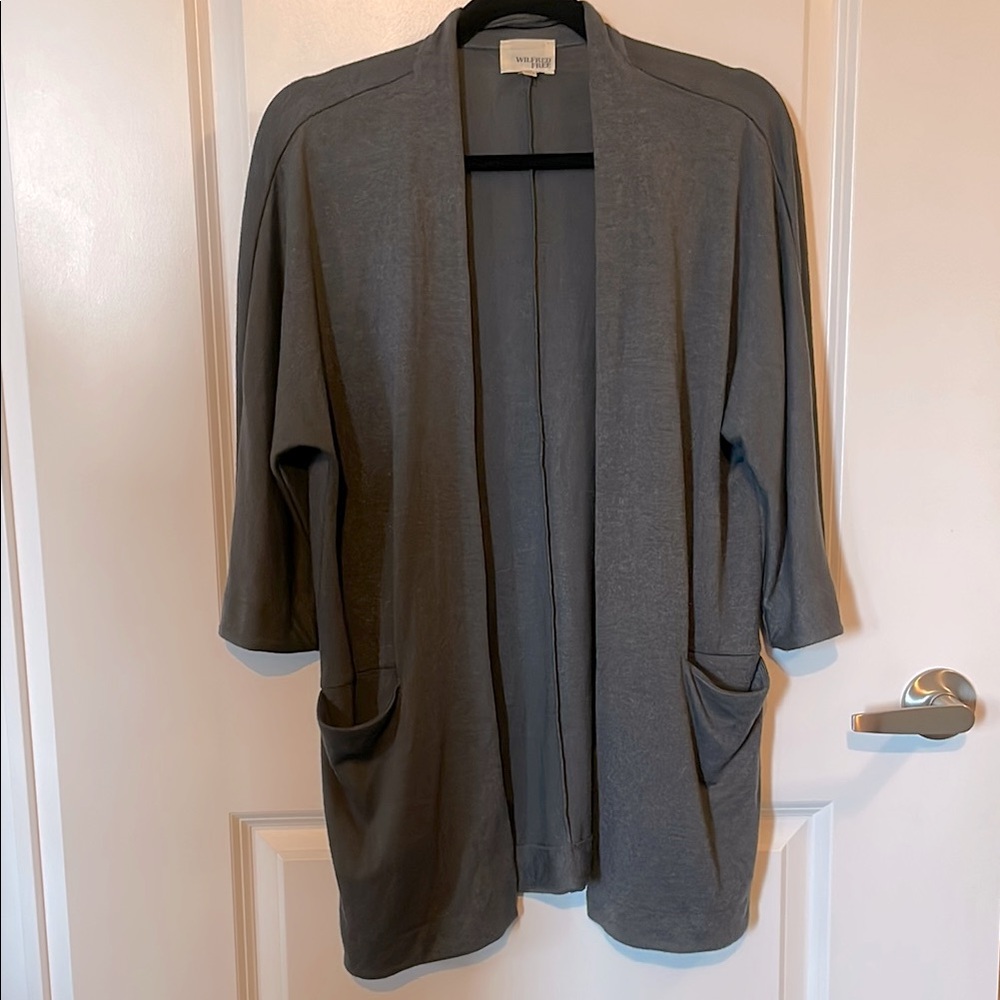 Wilfred Free Grey Blazer Cardigan